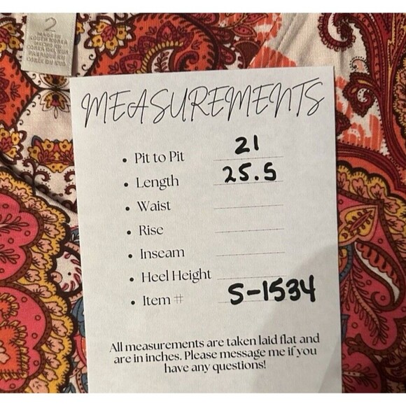 2/$30 Chicos Paisley Tunic Top Size L Colorful Boho Hippie Western Stretch - Picture 3 of 11